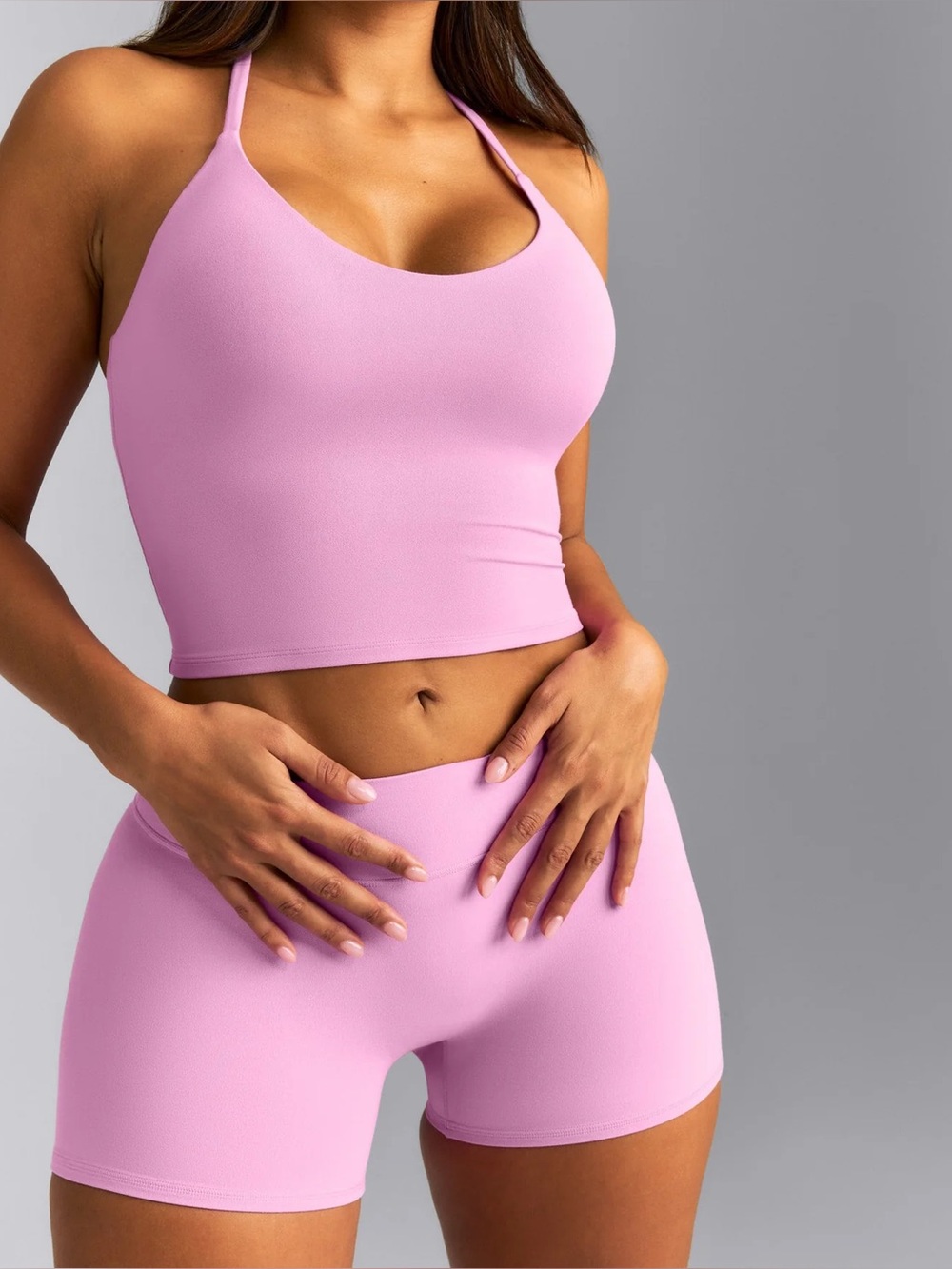 Soft Motion Halter Crop Tank
